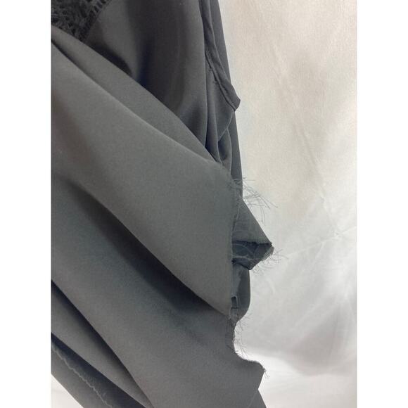 Dr2 Crochet Top Chiffon Dress Black Size Small - Picture 4 of 8